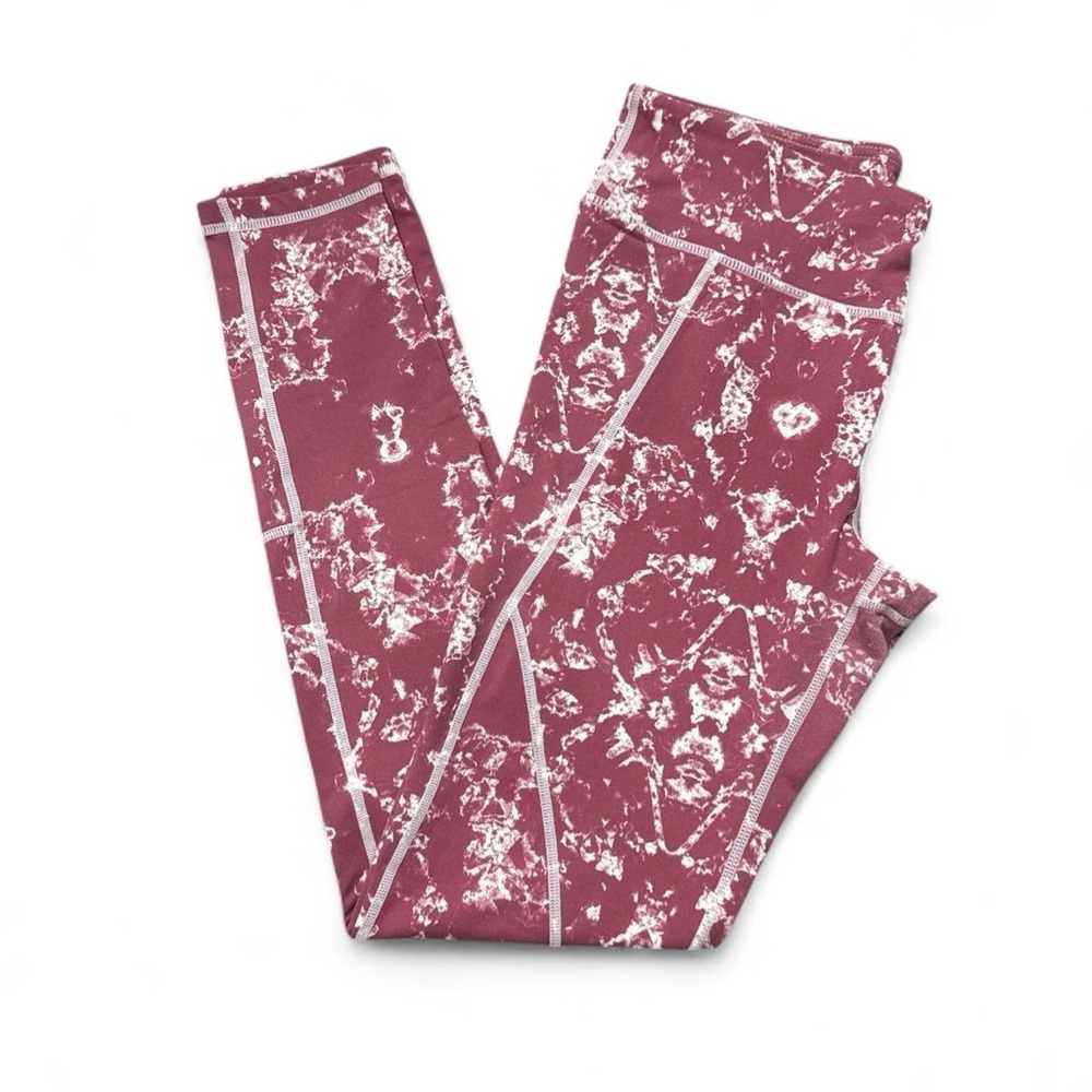 Mono B. Clothing Women’s High-Rise Pink Tribal Print Yoga Leggings — MEDIUM